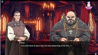 Lucky monster lady Pink tries to attract customers while demon gives her a deep throat and anal session