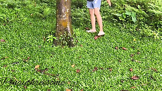 Beautiful Girl I Met in Park Outdoor Blowjob It Was Her Kinky Fun to BJ in Public