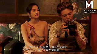ModelMedia Asia - Black men with huge cock experience Asian version of wife swapping sex