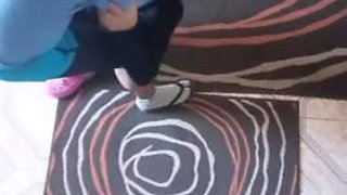 Fast with my stepmom in the living room