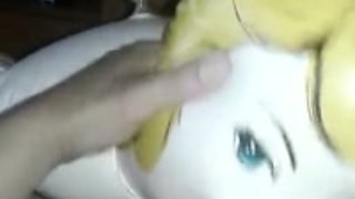 bj and cum with a doll