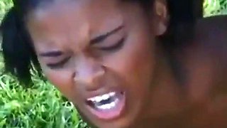 Tiny brazilian has first anal