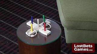 Strip 5-point Quoits Ultimate Tease, Tossing Colored Ropes Over Pegs