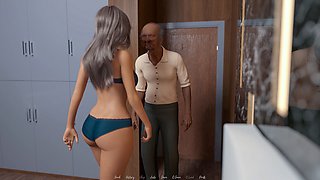 Wife caught cheating with old man, seduced while changing clothes