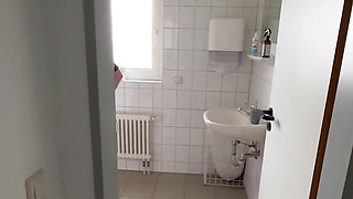 Stepsister got horny in the GYM and FUCKED at the toilet. Do you think someone heard us??