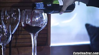 Perfect Carmen and Steve's silicone tits dirt