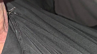 Handjob on the plane with people all around!