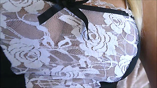 French Maid Gets POV Doggy Fuck with Close up Ass & Pussy Spreading