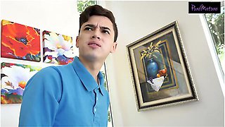 Lonely Milf Uses Hired Helps Cock While Hubbys At Work - Bianca Burke