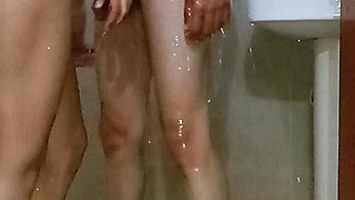 Hot Desi Indian Couple in Bathroom Indian Desi Housewife Bathing Sex Pussy