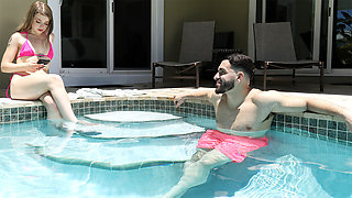 Petite 18-years-old stepsis has crush on stepbro