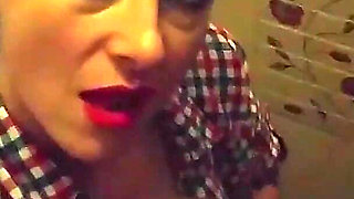 Hot MILF POV Toilet Club Masturbation