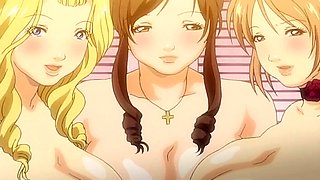 Japanese girlfriends agree that the winner of the booby pageant will take home Wataru and his big cock as their prize