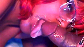 Cute Hairy Red Head Nerdy Takes Huge BBC