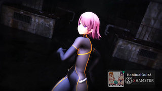 mmd r18 latex suit parody cosplay space big dildo fuck creampie 3d hentai