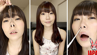 Nose Wide Open. Snot Dripping. She Sneezes and Tears on Your Face POV.