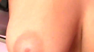 Alexa Rae gets naked and masturbated while sucking huge cock from gloryhole