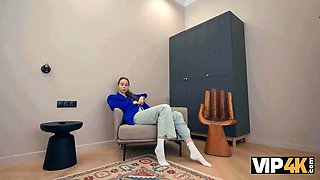 Vip4k. 2 russian nymphomaniacs providing a boy a decent all the way eating