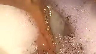 Melove Blue Nail Polish Toes Taking a Bath