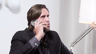 Petite French Blondie Takes Dong In All Holes