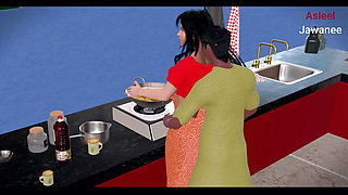 Bengali wife fucked by her husband in kitchen (Bengali wife ko husband ne kitchen main chod dia)