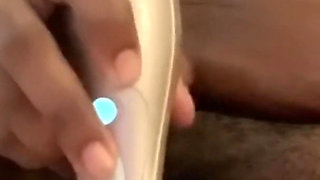 Stimulating My Big Clit with Vibrator Amazing Intense Squirting Moaning Orgasms