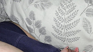 Step mom touches step son big balls like a new job