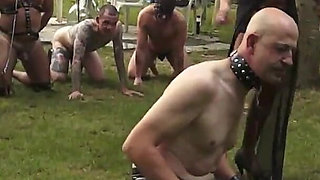 BDSM Male Sex Slaves Getting Whipped by Mistress