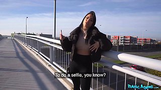 Public agent - italian professor didn't want it but let me creampie her