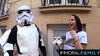 Stepdad, Porno Dan And Matt Bird In Butt Fucks & Makes Squirt On Star Wars Day, Aka May The Fourth Be With You