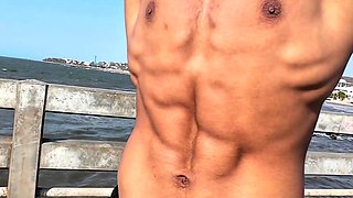 Handsome teen latino boy Mitch Seangers with big dick