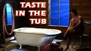 Foot fetish cumload with brunette