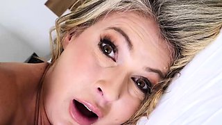 Cheating wife Gigi prepares her butt hole for a BBC