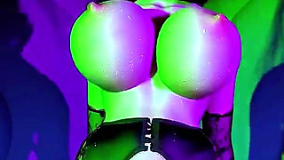 Bigboobs Cyber Goddess with Curves - 3D Animation Hentai
