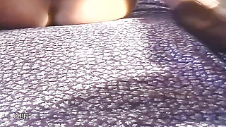 Pissing lesbians in sauna, bathroom and with a strapon on the bed (3 scenes in 1)