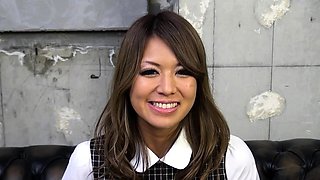 Japanese Teen seduce to First Creampie Casting Fuck