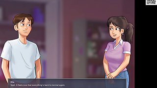 Mia's all-out action in Summertime Saga