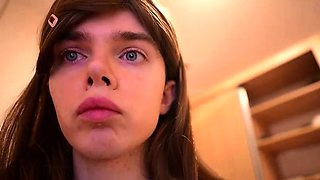 Curly Blonde Teen Records Solo Dildo Masturbation More at