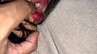 Rough Punishment to Stepsister - Cum on Ass Hole