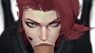 Black Widow gives a blowjob and makes time to stop you and buy time.