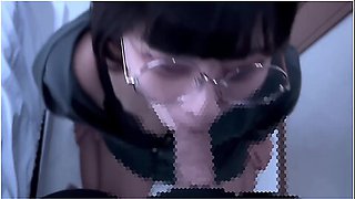 After A Junior College Student Gave Him A Nice Blow Job, He Shot A Lot Of Sperm On His Chest