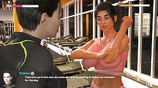 Bored Wife - Day 2, Blowjob to Husband & Fucked by Gym Trainer