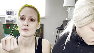 Drag Queen and Woman Makeover Transformation  - Cleavage and Eyeliner