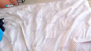 1WINPORN Step Sister Caught pal's stepboss's brotherJerking Off! But She Didn't Expect Him to be So Rough - best