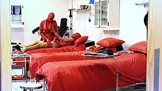 Fist fetish lesbians lick and fist box and cant get enough