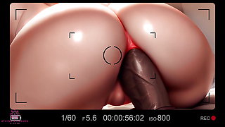 Quick, Fill My Ass - Anal Creampie By A Huge Black Cock - Interracial Gaping Ass - AI Porn