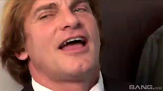 Secretaries Experiment: Blowjob, Brunette  Cumshot Porn