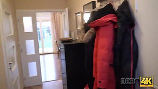 Debt4k. preggo lady has porno to get cash for things