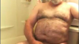 Grandpa jim stroke on webcam