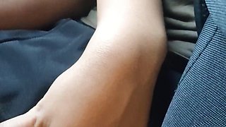 She Lovess to Give Me Handjob on Bus